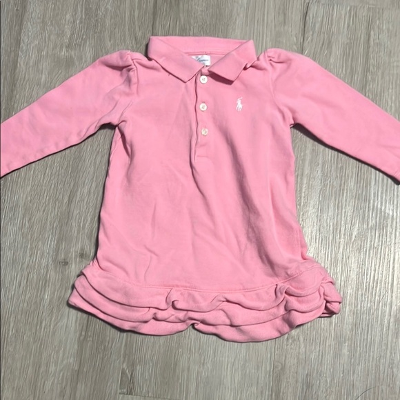 Ralph Lauren Pink Kids Polo Shirt 9M - Picture 1 of 1